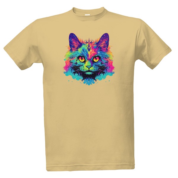 Tričko s potlačou Mačka vesmírná