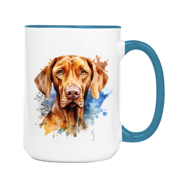 Hrnek velký barevný s potiskem Maďarský ohař Vizsla 2