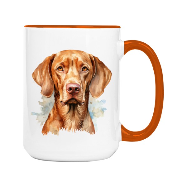 Hrnek velký barevný s potiskem Maďarský ohař Vizsla 3