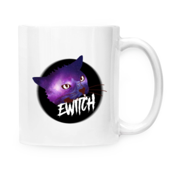 Hrnek malý bílý s potiskem hrnek Ewitch