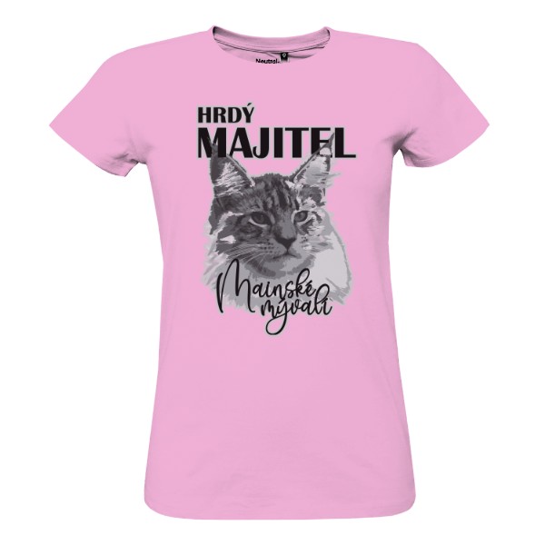 Tričko s potiskem Majitel mainské mývalí kočky