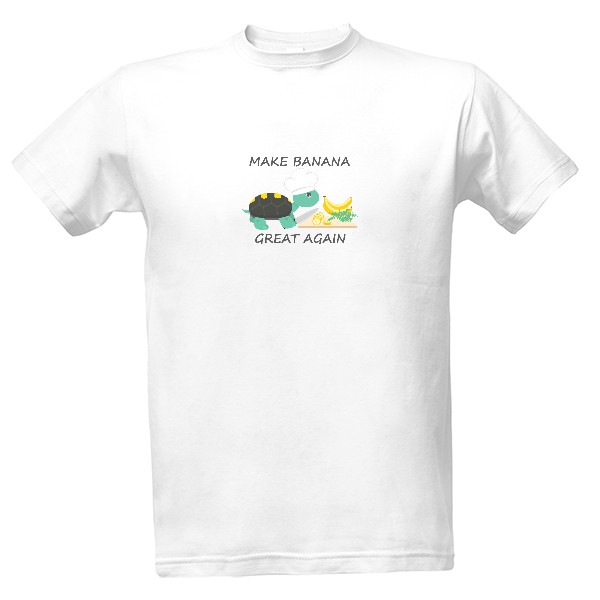 Tričko s potiskem Make banana great again