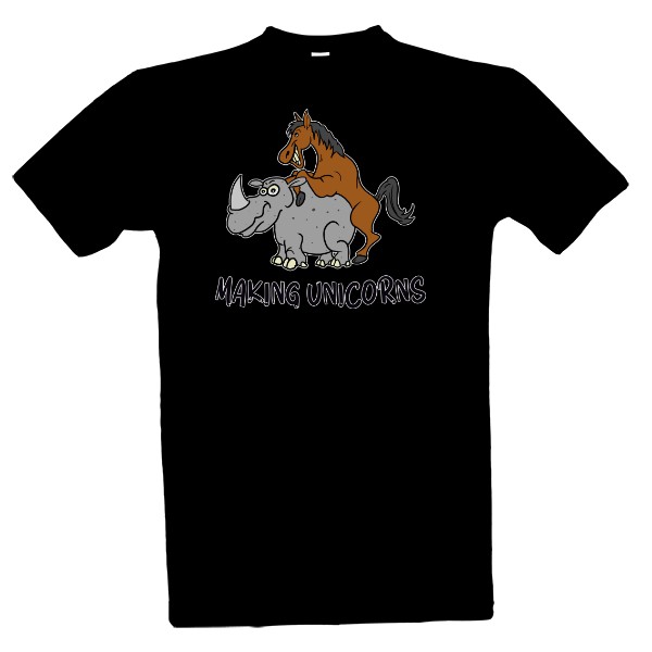 Tričko s potlačou Making unicorns