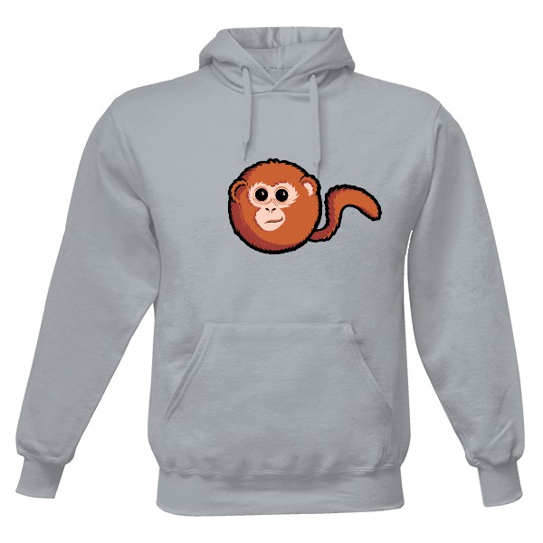 Pánská mikina s kapucí s potiskem Malej opičák - Mikina