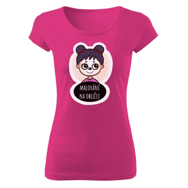 Tričko s potiskem MALOVÁNÍ NA OBLIČEJ 