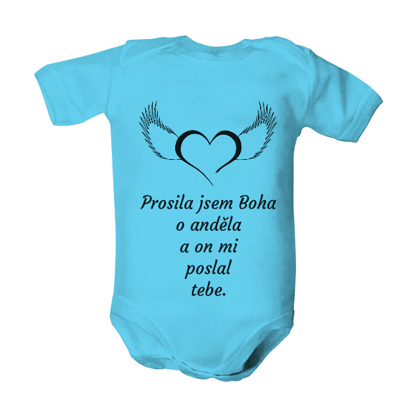 Dětské body  s potiskem malý anděl