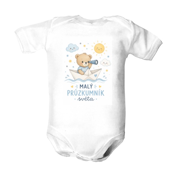 Dětské body  s potiskem Malý průzkumník světa 