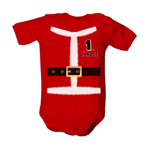 Dětské body  s potiskem Malý Santa 