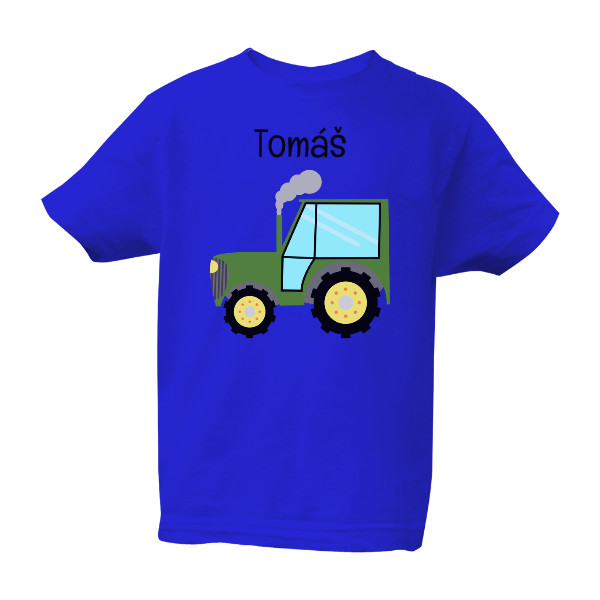 Tričko s potiskem Malý traktorista