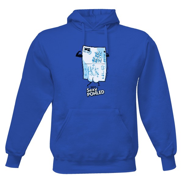 Pánská mikina s kapucí s potiskem Mám sexy pohled