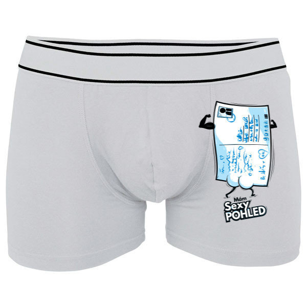 Boxerky Kariban s potiskem Mám sexy pohled