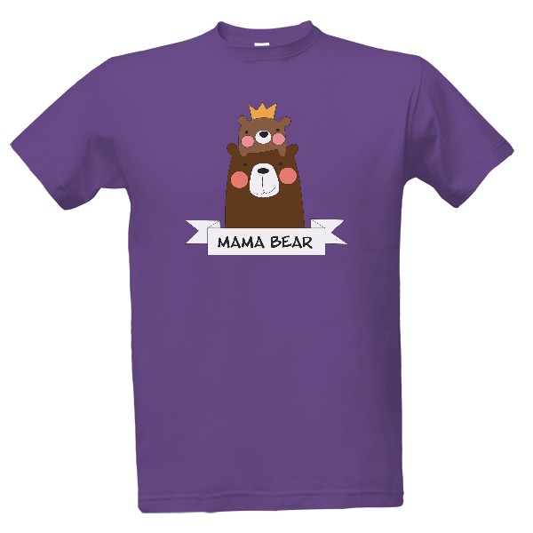 Tričko s potiskem mama bear design 