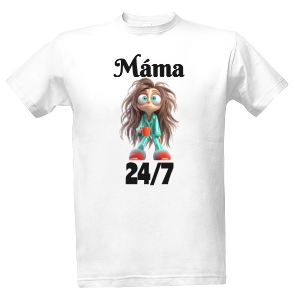 Tričko s potiskem Máma vtip