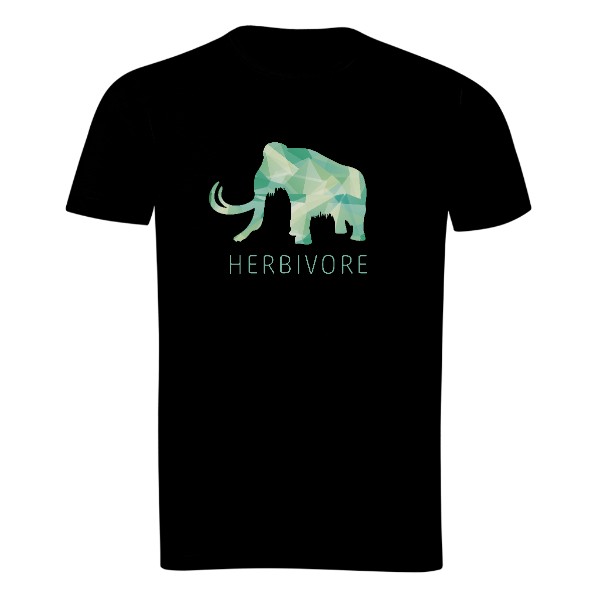 Mamut s nápisem herbivore – pánské tričko Organic slub