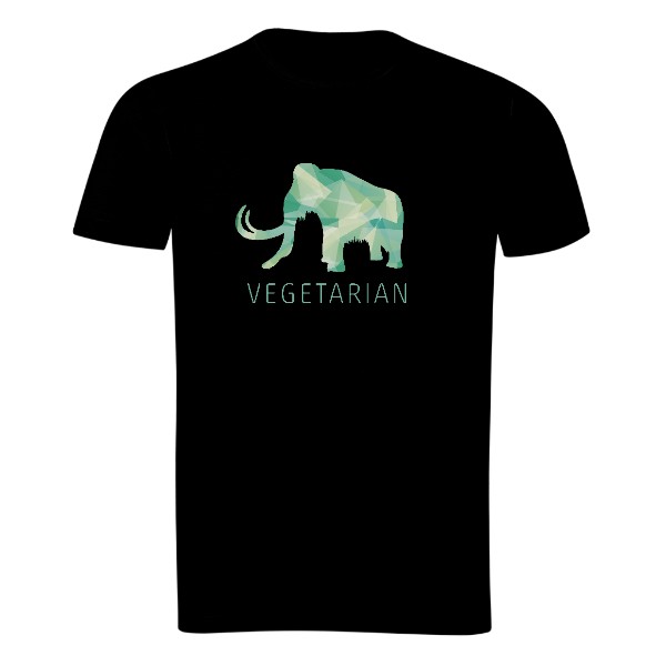 Mamut s nápisem vegetarian – pánské tričko Organic slub