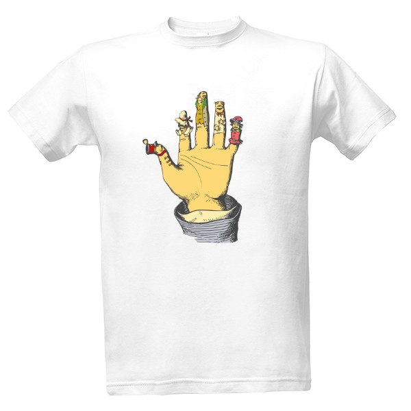 Tričko s potiskem maňásci