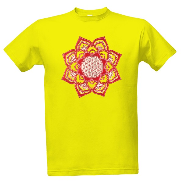Tričko s potiskem Mandala Květ života 02