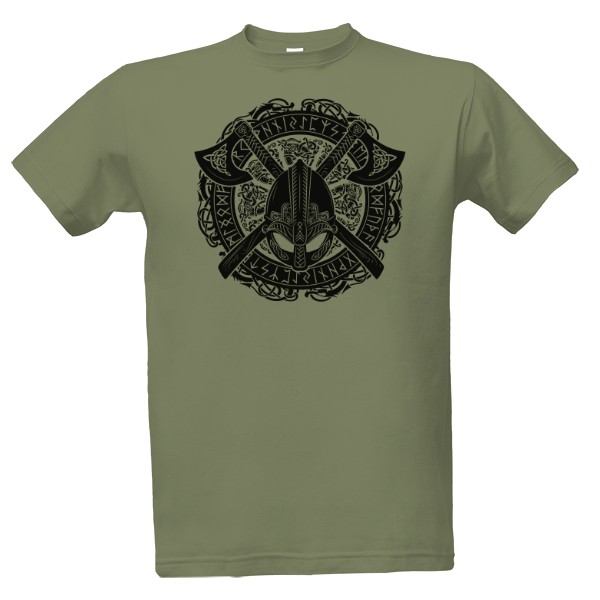 Tričko s potiskem viking