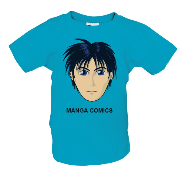 Tričko s potiskem MANGA COMICS Mashalesi Art Design