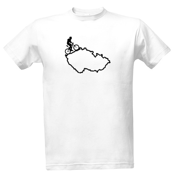 Tričko s potiskem Mapa ČR uprostřed