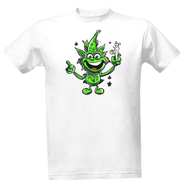 Tričko s potlačou Marihuana Smile