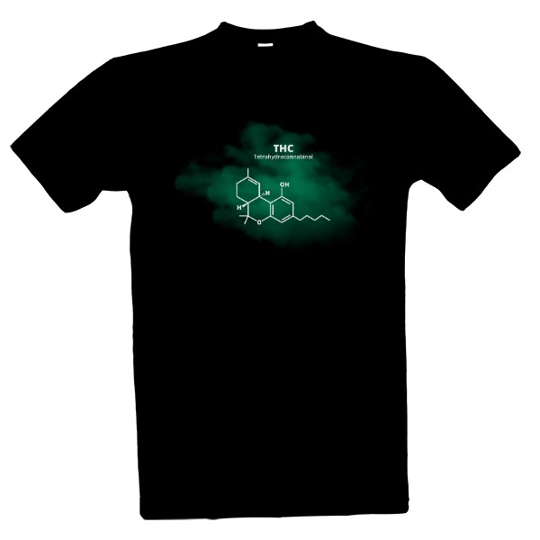 Tričko s potiskem Chemické tričko s marihuanou THC