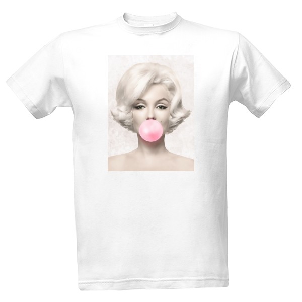 Tričko s potiskem Marilyn Monroe bublina 2