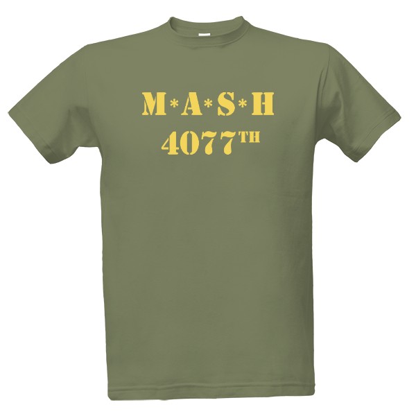 MASH 4077 Originální Nápis Tričko Seriál MASH