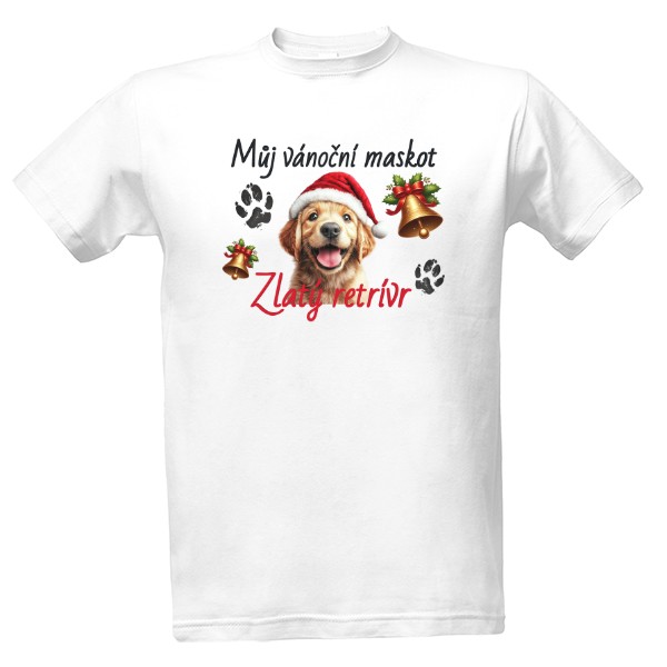 Maskot zlatý retrívr