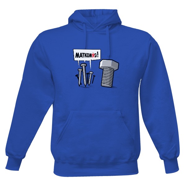 Pánská mikina s kapucí s potiskem Matkomrd