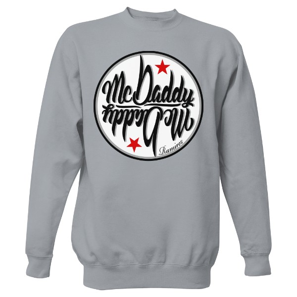 Mikina bez kapuce Unisex s potiskem Mc Daddy Ramirez bez kapuce hip hop