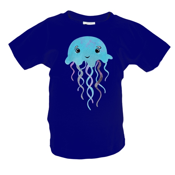 Tričko s potiskem Medúza modrá