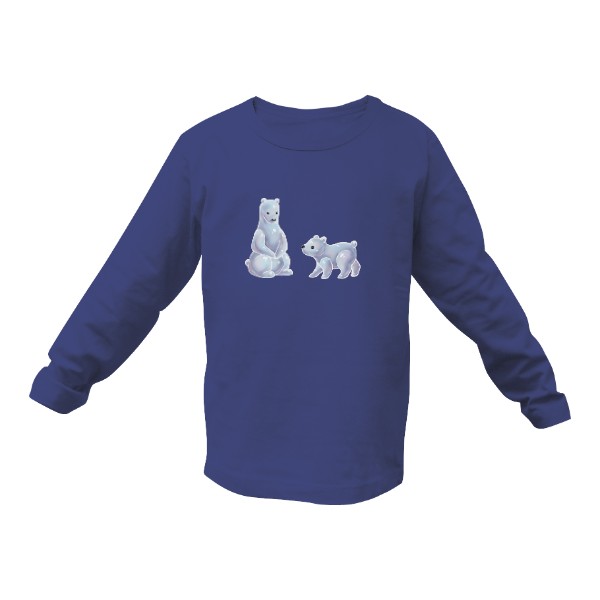 Tričko s potiskem medvěd a medvídě bonbon