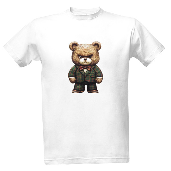 Tričko s potiskem Medvěd v kvádru