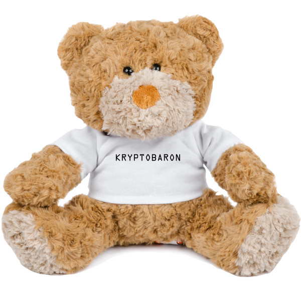 Medvídek Teddy s potiskem Medvídek kryptobaron