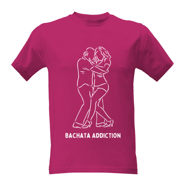 Bachata Close Position Men T-Shirt pink