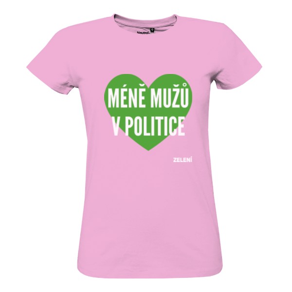 100% bio tričko – růžová, dámské