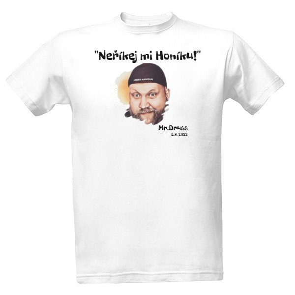 Tričko s potiskem Merch Mr.Druss V1 White