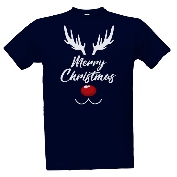 Tričko s potiskem Merry Christmas Sob