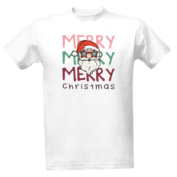 Tričko s potlačou Merry Christmas