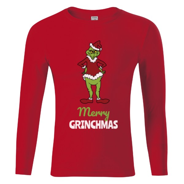 Tričko s potiskem Merry Grinchmas