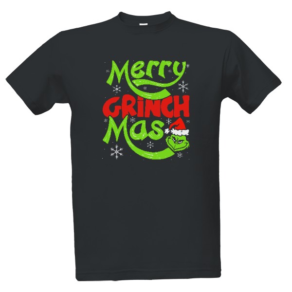 Tričko s potiskem Merry GrinchMas