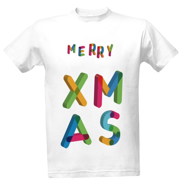 Tričko s potiskem merry xmas