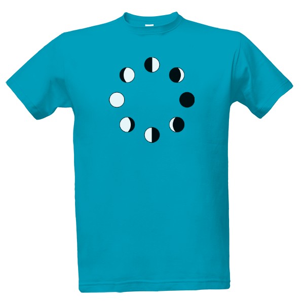 Tričko s potiskem Měsíční fáze 