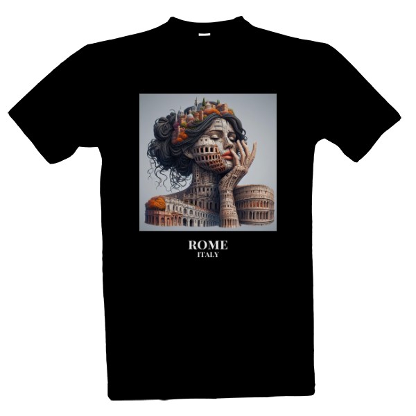 Tričko s potiskem Města Jako Ženy - Rome