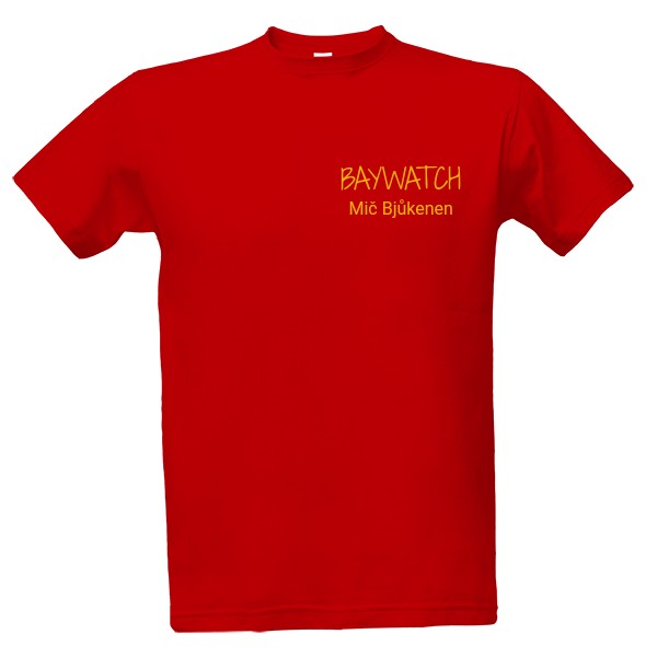 Tričko s potiskem Mič Bjůkenen - baywatch