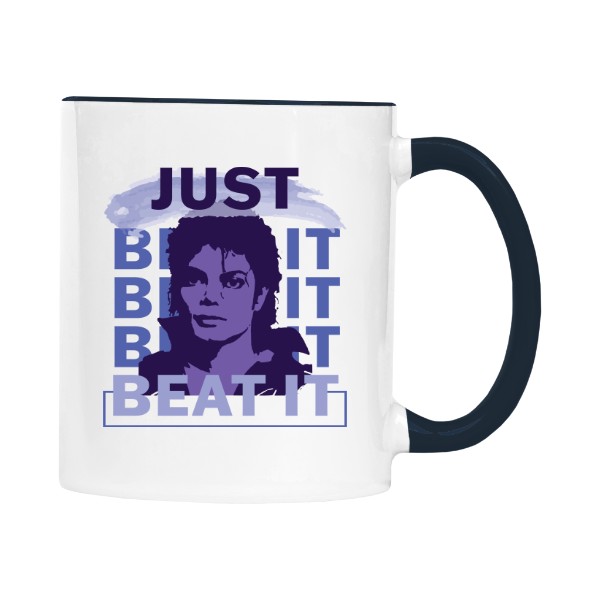 Hrnček malý farebný s potlačou Michael Jackson - Beat it
