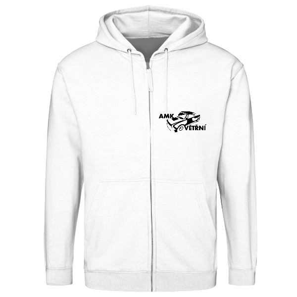 Mikina na zip unisex s potiskem Mikina AMK 