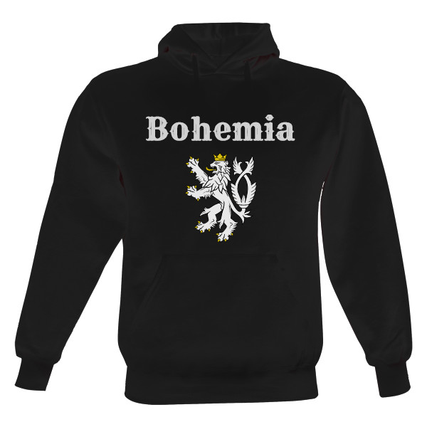 Pánska mikina s kapucňou s potlačou Mikina Bohemia se lvem 