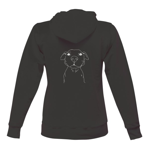 Dámská mikina s kapucí s potiskem Mikina bull potisk na zádech